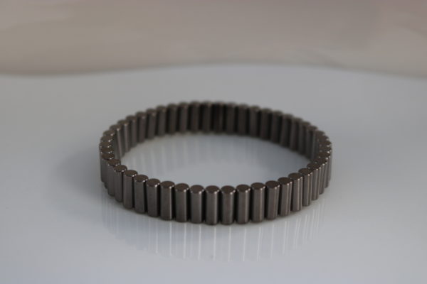 Ref 02 - Couleur Gris - Bracelet cylindre - Poignet 48 mailles : 45€ et Cheville 64 mailles : 55€